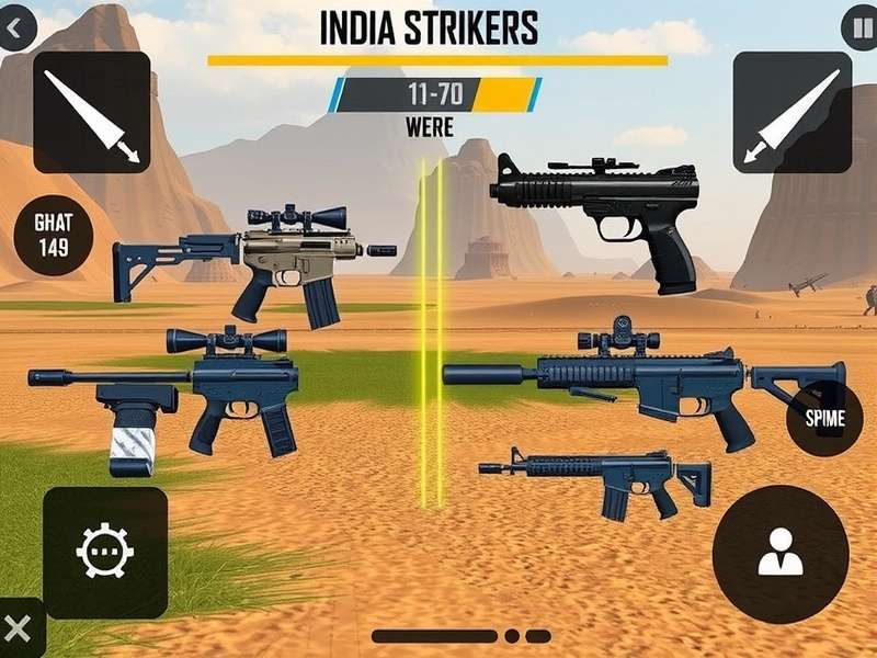 BGMI India Strikers gameplay screenshot showing Indian landscape